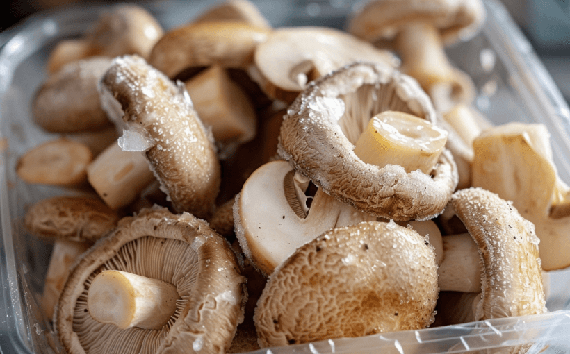 Hoe kun je het beste champignons invriezen?